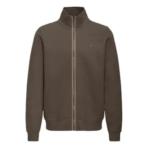 Zip-Up Piqué Sweatshirt Blend BHKAYLEB image-0