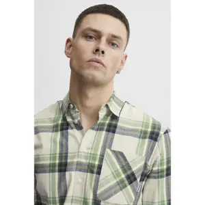 Langärmeliges kariertes Hemd mit Tasche Blend image-3