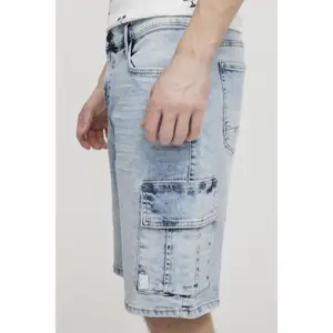 Shorts i skruvad denim Blend image-6