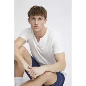 Split neck T-shirt Blend Aston Regular fit image-6