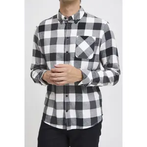 Camisa xadrez com bolso de mangas compridas Blend Regular fit image-2