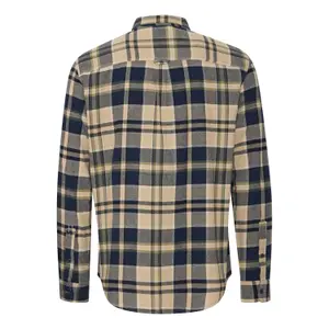 Camisa xadrez com bolso e botão de mangas longas Blend Regular Fit image-5
