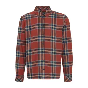 Camisa de xadrez com bolso de mangas longas Blend Regular Fit image-0