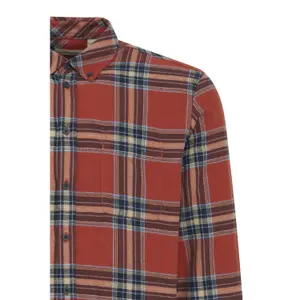 Camisa de xadrez com bolso de mangas longas Blend Regular Fit image-2