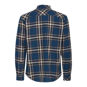 Rutig skjorta med ficka och långa ärmar Blend Regular Fit image-5