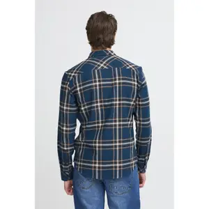 Rutig skjorta med ficka och långa ärmar Blend Regular Fit image-6