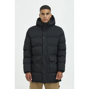 Blend's Hooded Puffer with buttons & pockets image-1