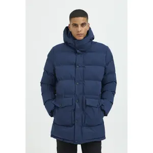 Blend's Hooded Puffer with buttons & pockets image-1