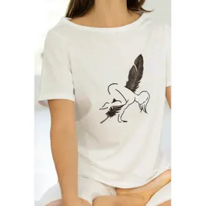 T-shirt de mulher Blùm Corbeau image-1