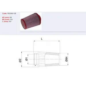 Luftfilter Motorrad BMC FBSS60 128 image-0