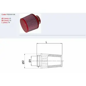 Luftfilter til motorcykel BMC FMSA41 60 image-0