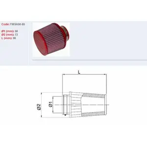 Motorcycle air filter BMC FMSA50 85 image-0