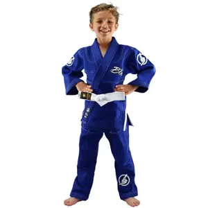 Kimono da criança jjb Bõa Leao Bleu image-0