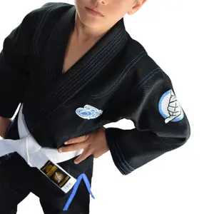 Kimono of jjb child Bõa Leao Noir image-4