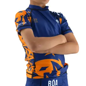 Short-sleeved rashguard for children Bõa Leao image-1