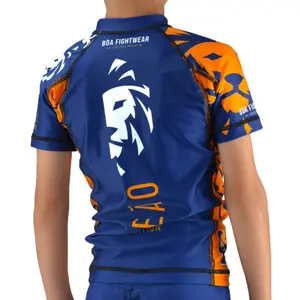 Short-sleeved rashguard for children Bõa Leao image-5