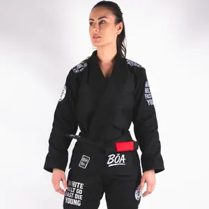 Brazilian Jiu-Jitsu Kimono for Women Boa Fightwear Roll Rules image-1