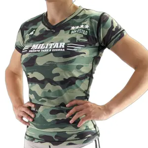 Rashguard para mulher Boa Fightwear Militar image-0