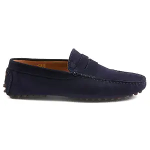 Suede Moccasins with Studs Bobbies Lewis