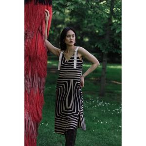 a-ds-camila-bn-lang-kjole-til-kvinder-bobo-paris-camila-sort-gra