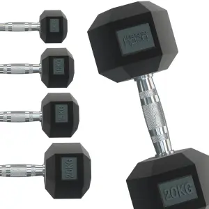 Hexagonal dumbbell Body Revolution 15kg (x2)