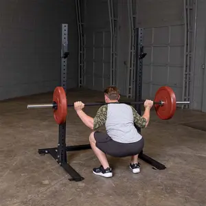 Rack de musculation double puissance entièrement commercial étendu Body Solid image-1