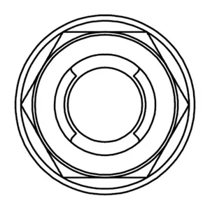 Fuji Steel Insert Nut Bolt kawasaki (x10) image-0