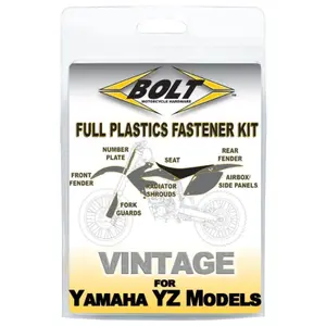 Motorcycle Plastic Screw Kit Bolt Yamaha YZ 85/YZ 85 LW BIG WHEELS 19/16 (CB10) image-1