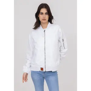 Women's denim jacket Bombers Celeste image-0