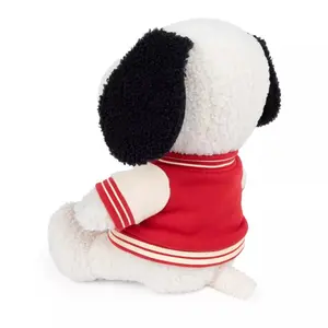 Sitting plush toy with its university bomber jacket Bon Ton Toys Snoopy image-2