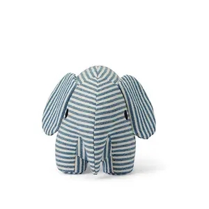 Denim stripe elephant plush Bon Ton Toys image-0