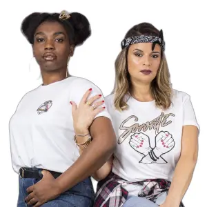 T-shirt femme Bons baisers de Paname Sororité-Ecusson image-2