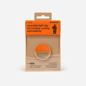 Éclairage vélo led pour vêtement éclipse clip USB Bookman image-1