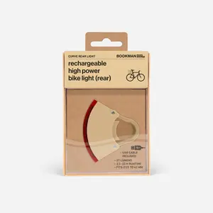 luz traseira de bicicleta usb Bookman Curve image-2