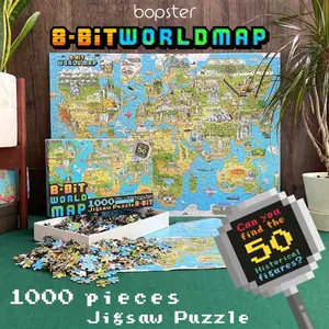 1000-piece puzzle Bopster 8-Bit Pixel World Level 3 image-0