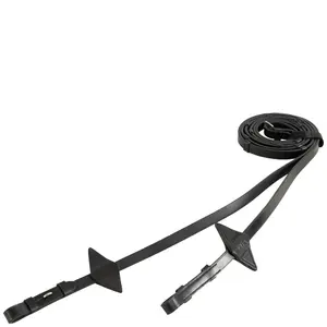 Leather horse reins with stoppers BR Equitation image-1