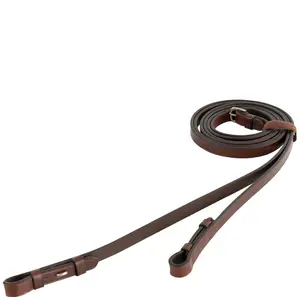 Leather Horse Reins Without Stops BR Equitation image-0