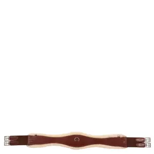 Sangle anatomique pour cheval en cuir et peau de mouton BR Equitation Harlow image-1