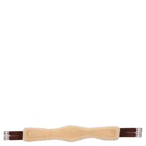 Sangle anatomique pour cheval en cuir et peau de mouton BR Equitation Harlow image-0