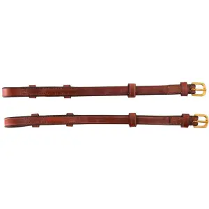 Par de montantes de flange cega + fivela redonda BR Equitation image-1