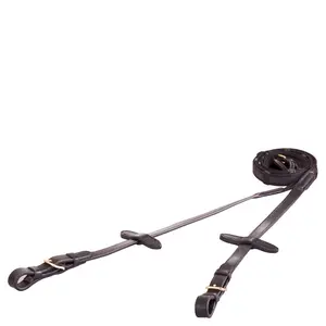 Rédeas de cavalo em lona antiderrapante com fivelas redondas BR Equitation image-0