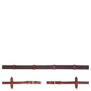 Rênes pour cheval en toile antidérapant boucles rond BR Equitation image-1