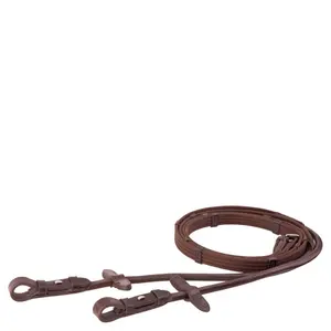 Rênes pour cheval en toile boucle aveugle BR Equitation image-0