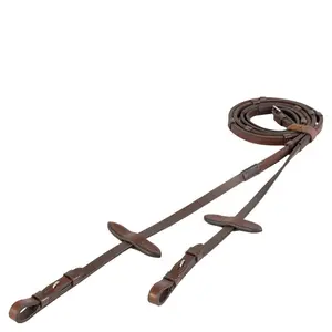 Rubber reins for Shetland with stops BR Equitation image-0