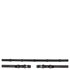 Rênes pour cheval en cuir verni antidérapantes BR Equitation image-2