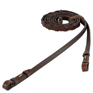 Rédeas de couro para cavalo BR Equitation Hunter image-2