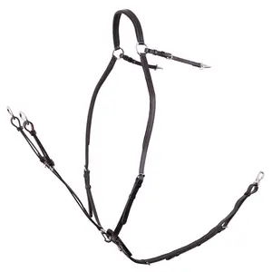 Hunting collar for horse with saddle straps BR Equitation Rayleigh image-0