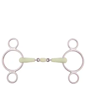 3 ring bit for adjustable horse double break BR Equitation Apple Mouth