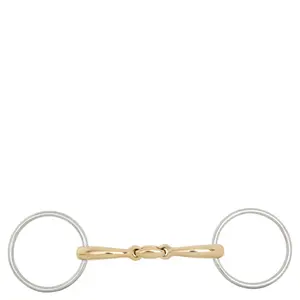 Double snaffle bits for horses BR Equitation Soft Contact image-0