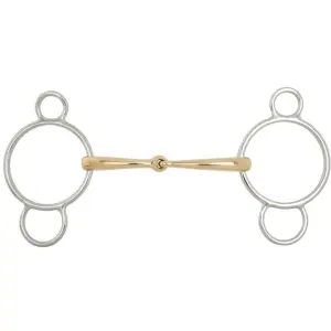 Σίδερο αλόγου διπλής θραύσης Mors pessoa BR Equitation Soft Contact image-0